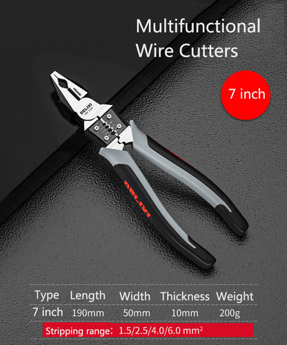 Multifunctional Wire Pliers Vise Needle Nose Pliers Oblique Nose Pliers