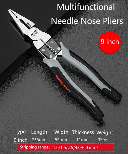 Multifunctional Wire Pliers Vise Needle Nose Pliers Oblique Nose Pliers